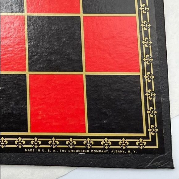 Vintage Chess Dominoes Checkers Three Game Kit by The Embossing Company Albany - Picture 12 of 16